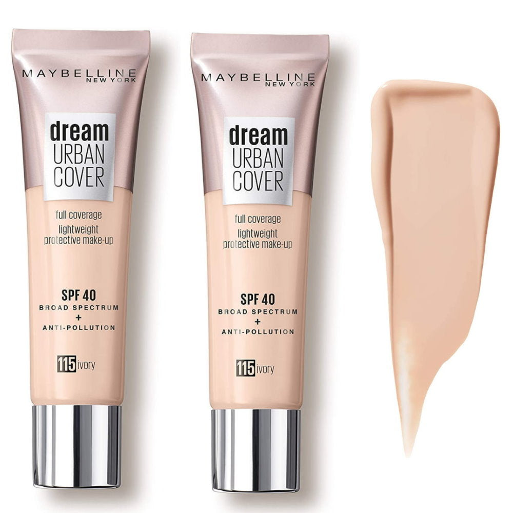 2 for 1 Maybelline Dream Urban Cover Full Coverage 115 Ivory Makeup