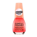 Sinful Colours Sheer Matte Nail Polish 2758 Hot & Hazy
