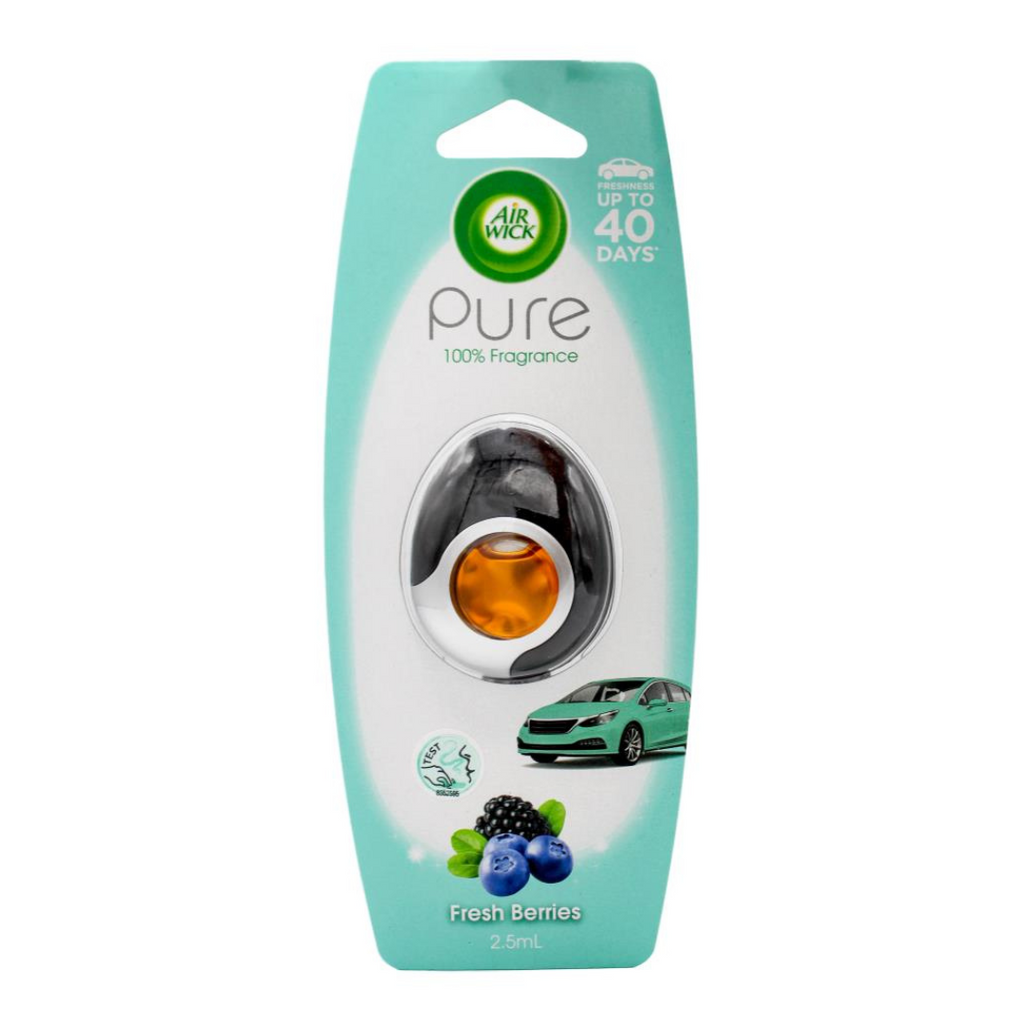 Shop Online Makeup Warehouse 6 x Air Wick Pure Membrane Car Air Freshener 2.5mL Fresh Berries