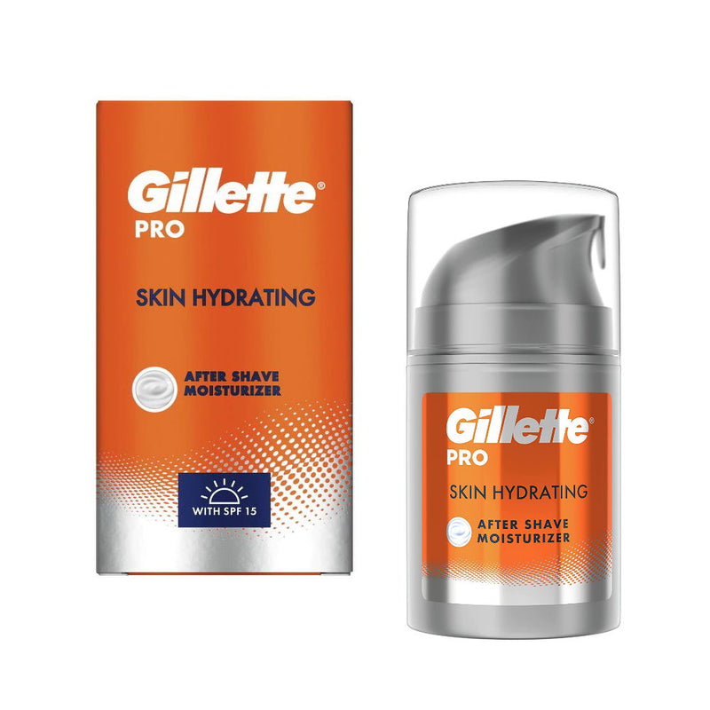 6x Gillette Pro Skin Hydrating After Shave Moisturiser Men's 50ml with SPF15 08/24 EXPIRY