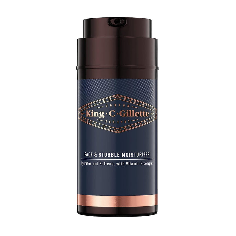 King C Gillette Face & Stubble Men's Moisturiser 100mL