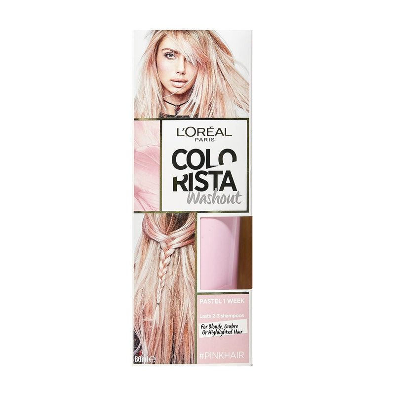 3x LOreal Colorista Semi-Permanent Hair Colour Washout Pink