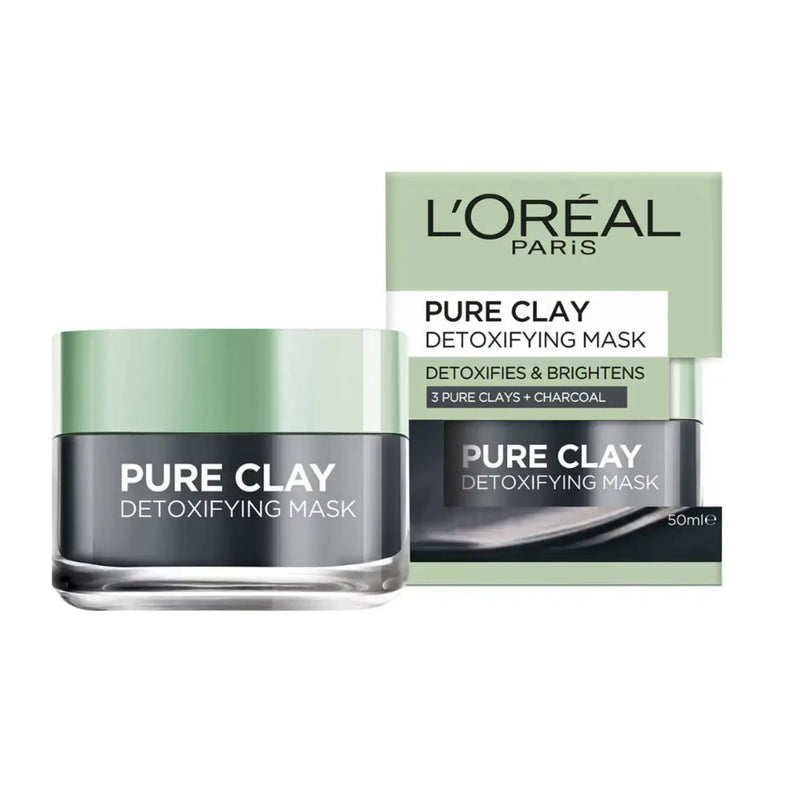 Shop Online Makeup Warehouse -LOreal Pure Clay Detoxifying Charcoal Mask 50ml