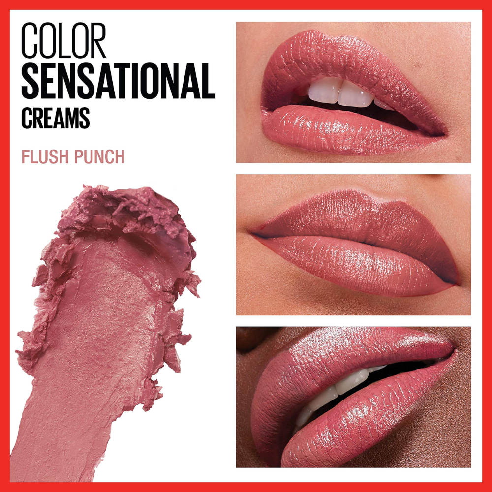 Maybelline Colour Sensational Cream Lipstick 222 Flush Punch Makeup