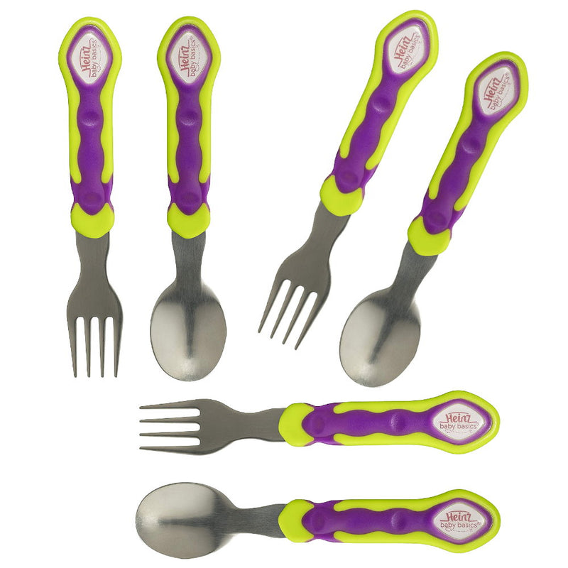 3pk Heinz Baby Basics Spoon and Fork Set 12m+