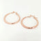 Rosy Lane Classic Round Hoop Earrings - Rose Gold