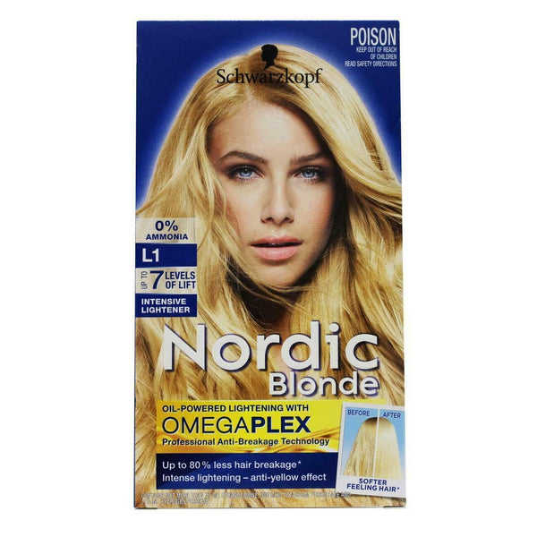 Schwarzkopf Nordic Blonde Hair Colour L1 Intensive Lightener up to 7 Levels of Lift - Makeup Warehouse in Australia