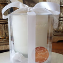 Rosy Gold Double Scented Candles Large Frosted Satin - Pina Colada