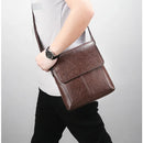 OSKA Men's Shoulder Crossbody Bag Pu Leather - Brown