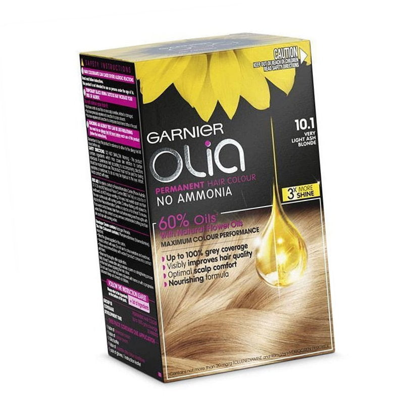 Buy 6pk Garnier Olia Bold Permanent Hair Colour 10.1 Very Light Ash Blonde - Makeup Warehouse Australia