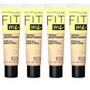 Buy 4pk Maybelline Fit Me Tinted Moisturizer 103 with Aloe - Makeup Warehouse Australia