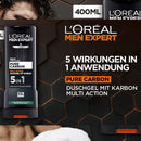 3x L'Oreal Paris Men Expert Pure Carbon Shower Gel 400mL
