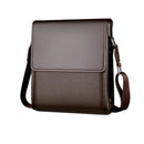 OSKA Men's Genuine Leather Shoulder Bag - Brown