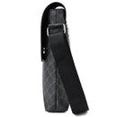 OSKA Men's Casual PU Leather Shoulder Bag - Gray
