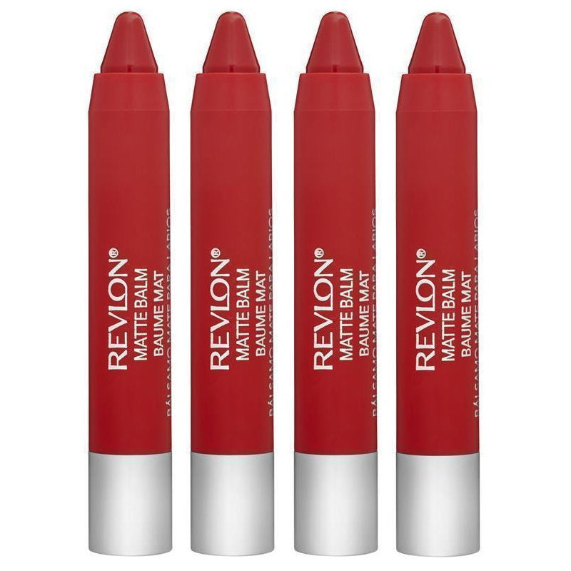4x Revlon Colorburst Matte Lip Balm 2.7g 240 Striking