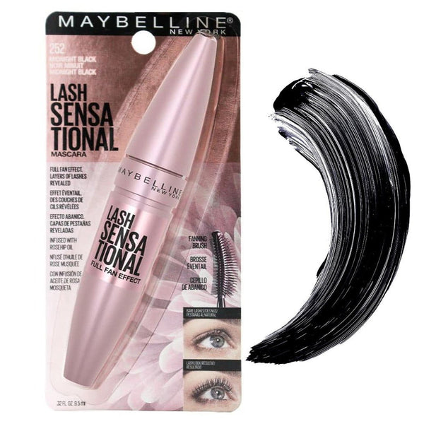 Shop Online Makeup Warehouse - Maybelline Lash Sensational Washable Mascara 9.5ml 252 Midnight Black