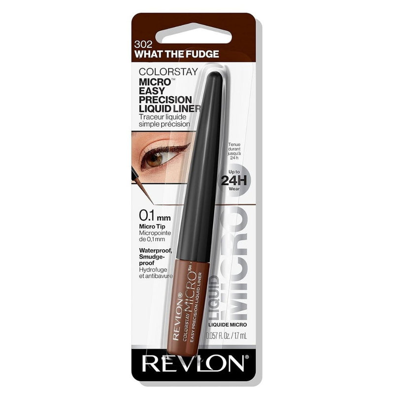10x Revlon ColorStay Micro Easy Precision Liquid Eye Liner 1.7ml 302 What The Fudge