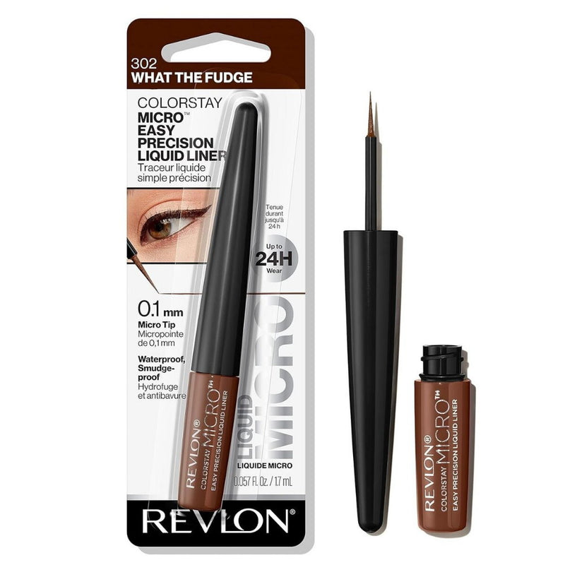 10x Revlon ColorStay Micro Easy Precision Liquid Eye Liner 1.7ml 302 What The Fudge