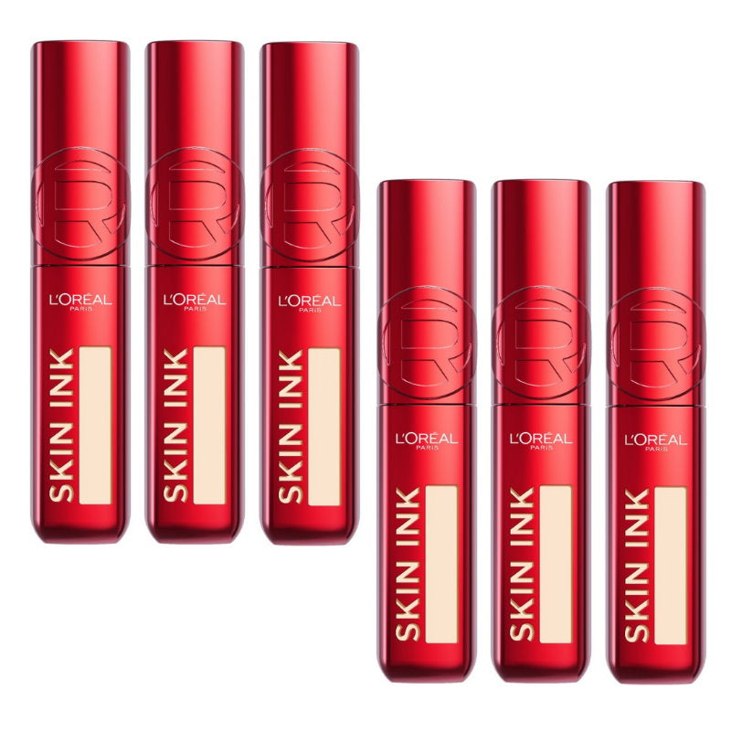 6pk L'Oreal Paris Infallible Skin Ink 2 in 1 Foundation Concealer 40 ...