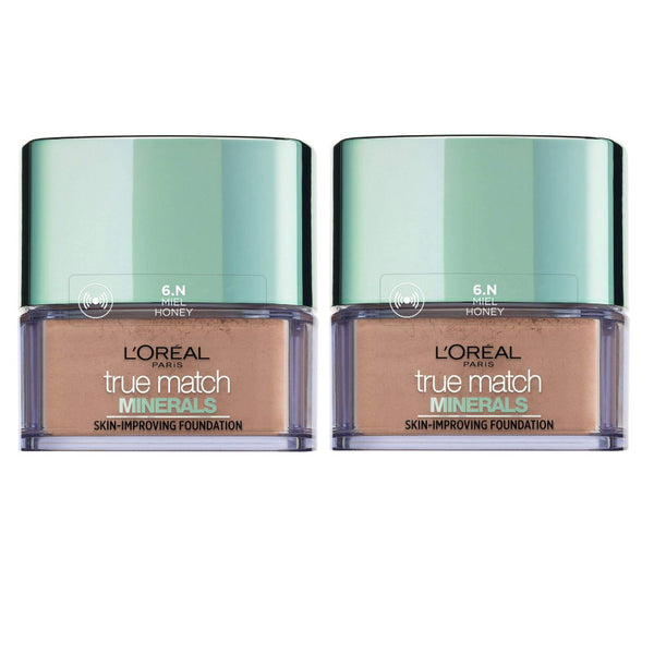 2 for 1 - LOreal True Match Minerals Skin Improving Foundation 6N Honey - Makeup Warehouse Online