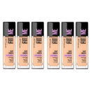 6x Maybelline Fit Me Dewy Smooth Foundation 125 Nude Beige 30ml