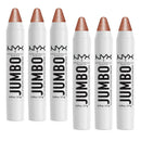 6x NYX Jumbo Eye Pencil 01 Coconut Cake 2.7g