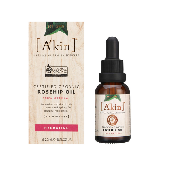 Akin Hydrating Certified Organic Rosehip Oil 20ml