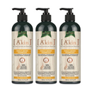 3x Akin Daily Shine Shampoo Rosemary, Lavender and Cedarwood 500ml