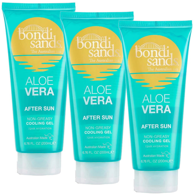 3x Bondi Sands Aloe Vera After Sun Cooling Gel 200mL