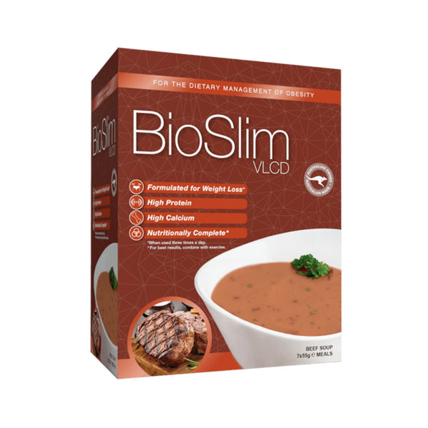BioSlim VLCD Beef Soup Pk7 x55g EXP 1/12/2023