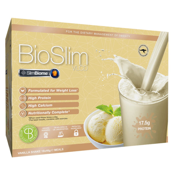 BioSlim VLCD Slim Biome Vanilla Shake 18 Sachets x 46g