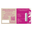 3x Carefree Organic Tampon Regular 16pk