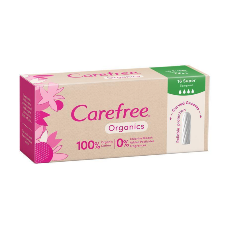Carefree Organic Tampon Super 16pk