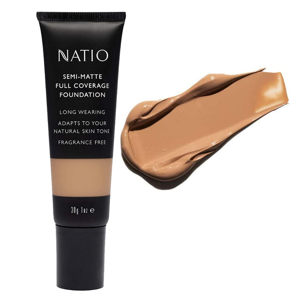 Natio Semi-Matte Full Coverage Foundation 30g Cinnamon
