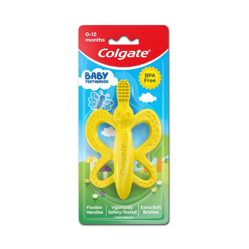 6 x Colgate Baby Toothbrush and Teether Extra Soft Bristles 0-12 Months