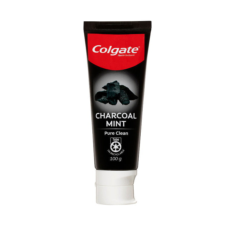 6x Colgate Charcoal Mint Pure Clean Nature's Extracts Toothpaste 100g