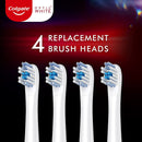 5x Colgate Optic White Pro Series 4 Replacement Brush Heads fit any Colgate Pro Clinical Electric Toothbrush