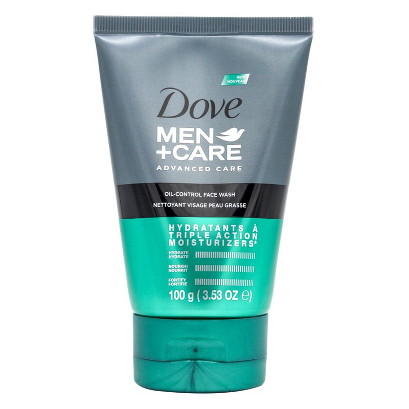 3x Dove Men Care Oil Control Body and Face Wash 100g