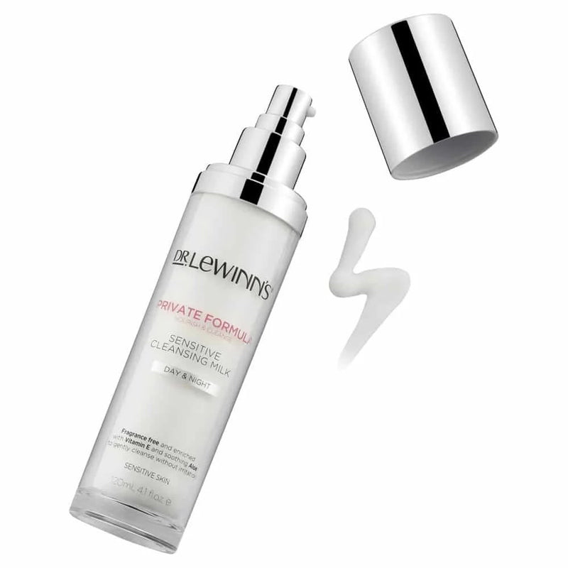 4x Dr. Lewinn's Day and Night Sensitive Cleansing Milk 120ml