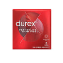 12x Durex Thin Feel Regular Fit Lubricated Condoms Pack of 3