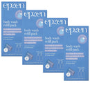 4x Epzen Body Wash Refill Pack Coconut Cream and Vanilla Bean 2 refills 2 x 20g sachets