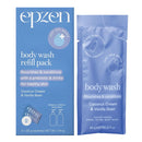 4x Epzen Body Wash Refill Pack Coconut Cream and Vanilla Bean 2 refills 2 x 20g sachets