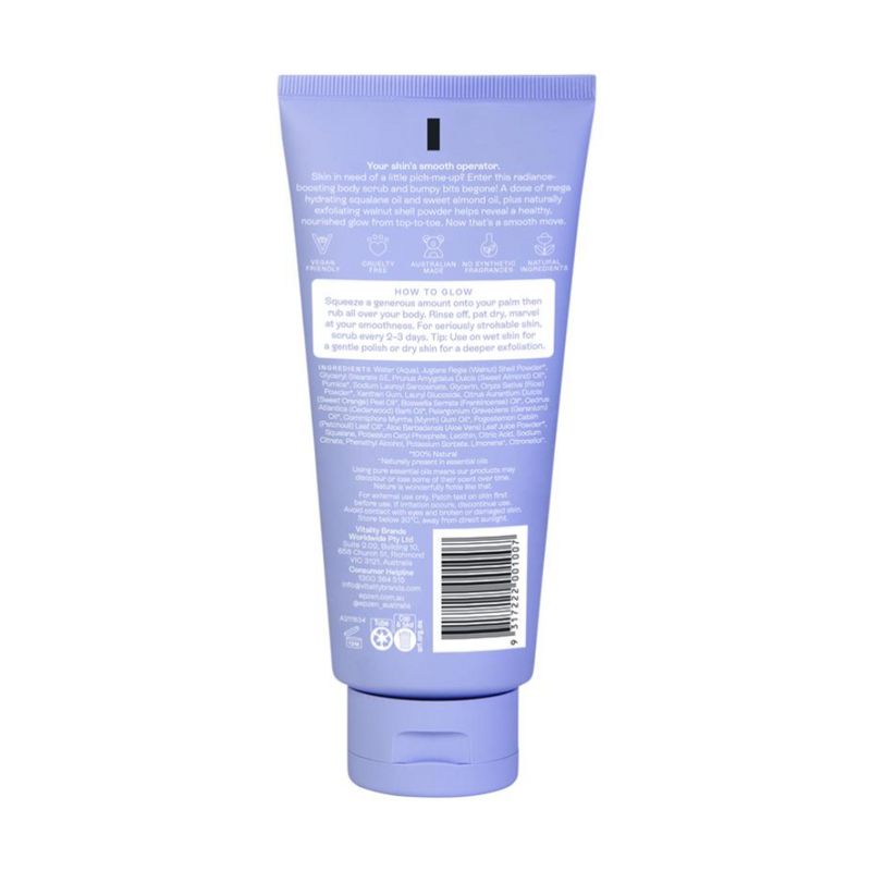 Epzen Energise Glow Natural Exfoliating Body Scrub 200ml