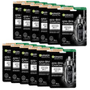 12x Garnier AHA + BHA Charcoal Mattifying Serum Sheet Mask Oily Skin 28g