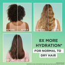 3x Garnier Fructis Hair Food Hydrating Aloe Vera Shampoo For Normal to Dry Hair 350ml