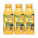 3x Garnier Fructis Hair Food Nourishing Banana Shampoo For Dry Hair 350ml
