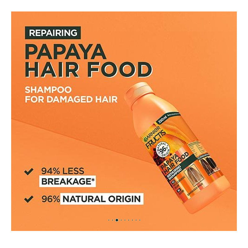 Garnier Fructis Hair Food Nourishing Papaya Shampoo For Dry Hair 350ml