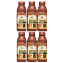 6x Garnier Fructis Hair Food Smoothing Macadamia Shampoo 350mL