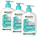 3x Garnier Hyaluronic Aloe Soothing Cream Cleanser 250ml