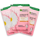 3x Garnier Hydra Bomb Hyaluronic Acid Chamomile Sheet Mask 28g